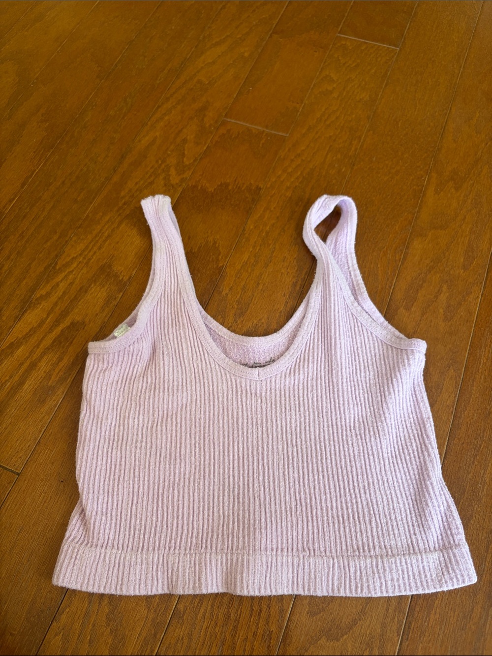 Urban Outfitters Light Purple Ribbed Crop Tank